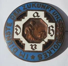 Vintage German Enamel Midwifery Brooch - c.1945