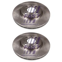 2X Fast Bremsscheiben 257Mm BelÜFtet Vorne Passend FüR Alfa Romeo Mito CitroËN
