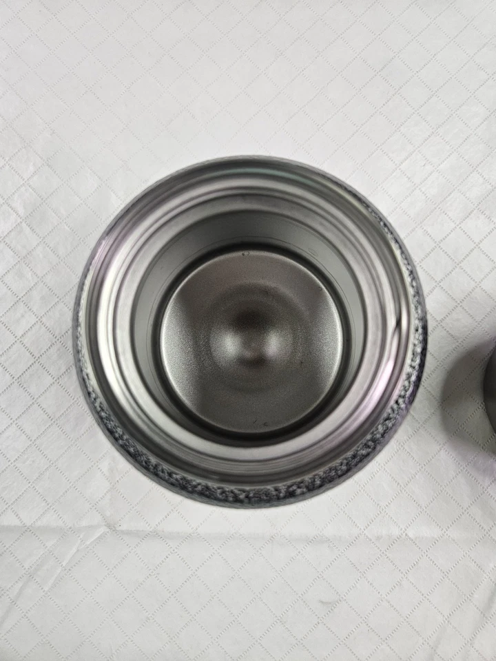 Termo vacío tarro de comida aislado frío caliente acero inoxidable cuchara sopera falta Foto 4 de 4