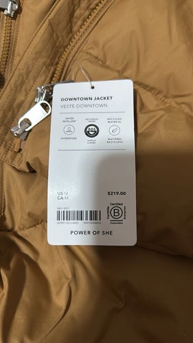 Athleta Downtown Puffer Jacket size M Medium Canyon #659091 - Picture 7 of 7