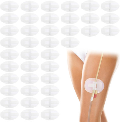 40 PCS Catheter Stabilization Devices, Catheter Stickers for Foley Bag Holder, L