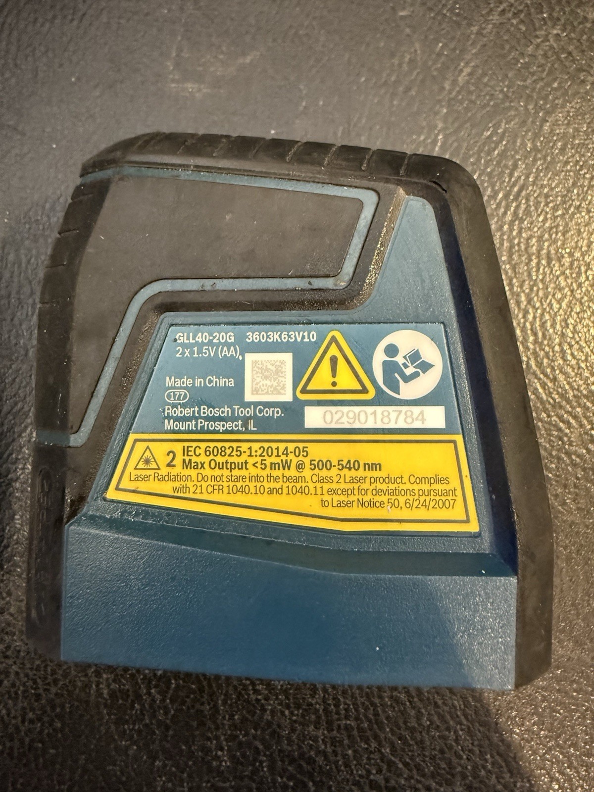 Bosch GLL40-20G 40 ft. Self Leveling Cross Line Laser w/ VisiMax Green Beam Read