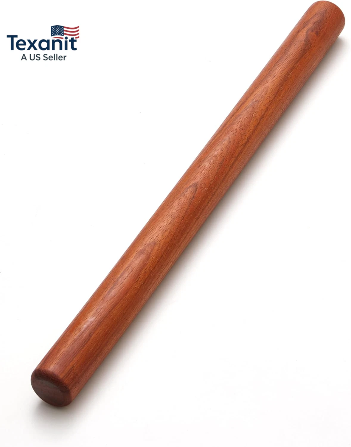 Wood Rolling Pins for Baking- 16" Classic Wooden Rolling Pin for Dough, Rodillo