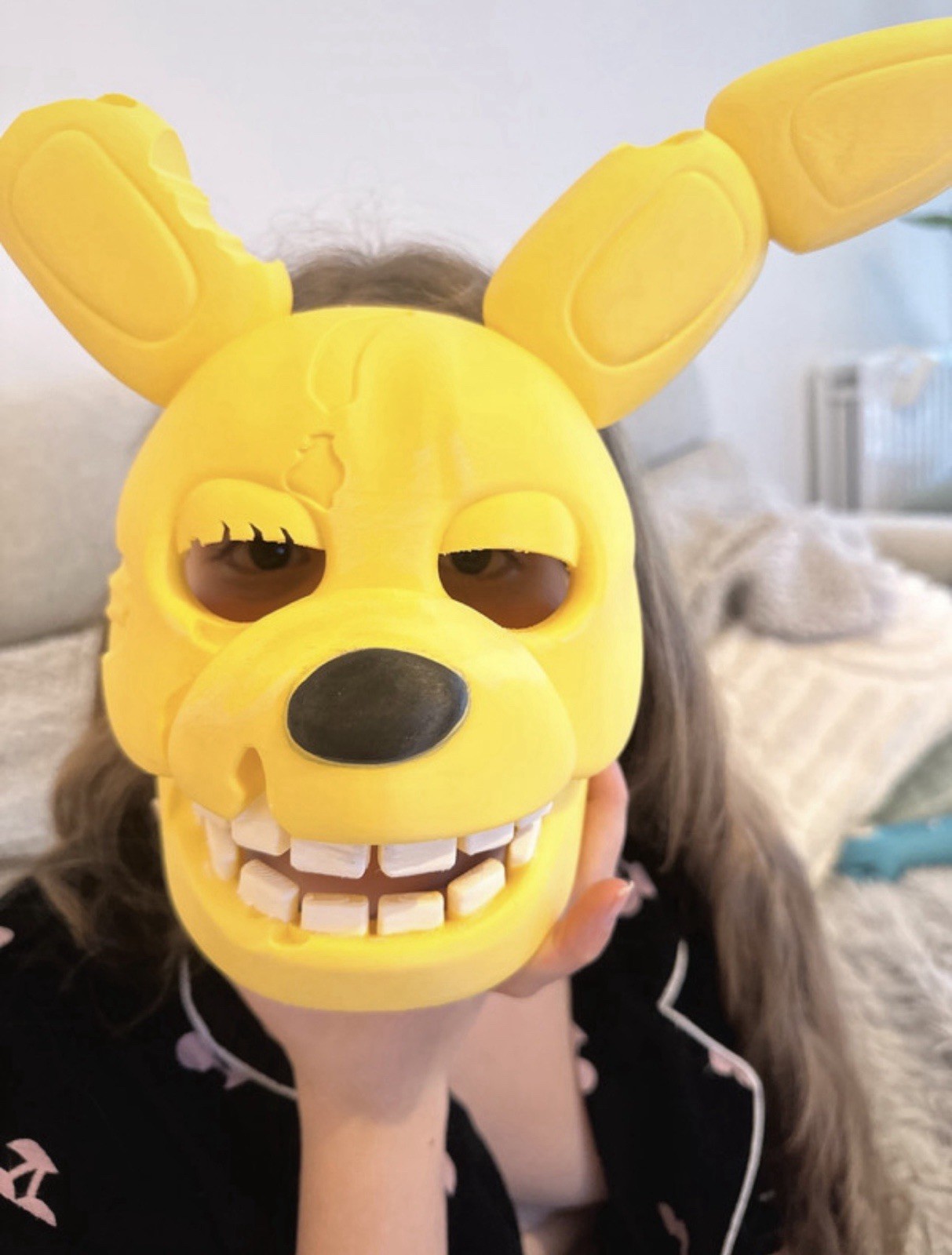 Spring Bonnie FNAF Rabbit Mask Cosplay Display Decor Five Nights at Freddy’s