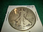 1917P Walking Liberty Silver Half Dollar Nice Example See Pics