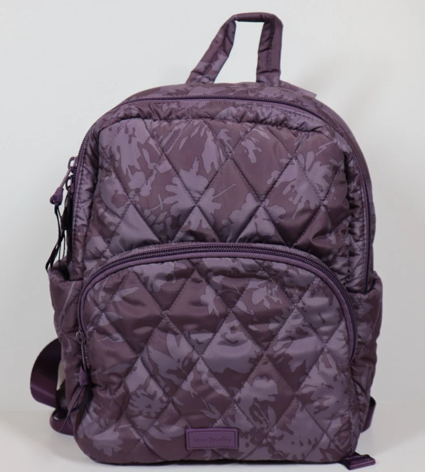 Vera Bradley Mochila Compacta Ultraligera CRISANTEMO TONAL Paraguas Cordón ID Foto 3 de 4