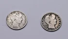 1899 & 1915-S Barber Half Dollars 90% Silver Lot of 2 Circulated As-Is
