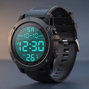 Waterproof Digital Sports Watch Army Military Tactical LED Backlight Men