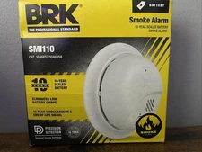 BRK Smoke Alarm 10 Year Sealed Battery SMI110 White