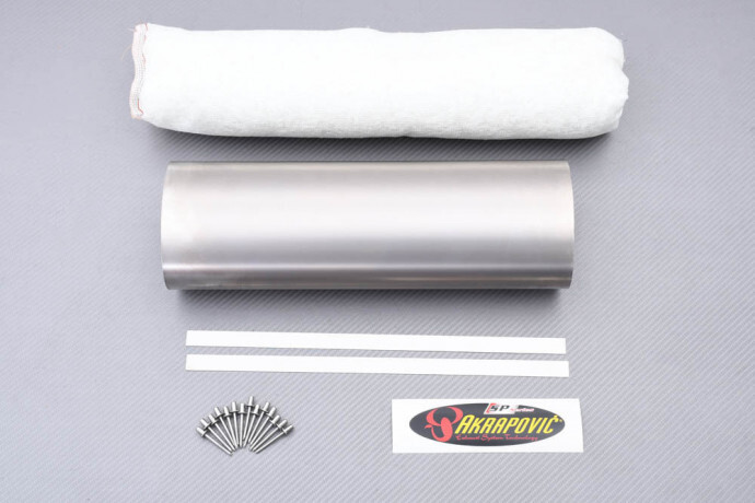 Enveloppe Silencieux Akrapovic P-RK57TD38 Titane avec Isolant Thermique Moto