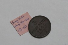 GERMANY WALDECK-PYRMONT 3 PFENNIG 1867 SHARP DETAILS B73 #K3496