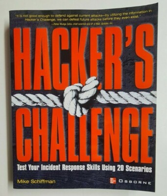 Hacker's Challenge by Mike Schiffman (Paperback, 2001)