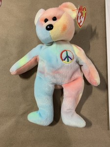 peace beanie baby tag errors
