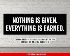 Motivational Home Gym Banner - Large Quote Wall Art