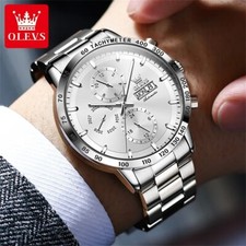 OLEVS Automatic Mechanical Waterproof Luxury Watch Men's Date Men Strap 6683