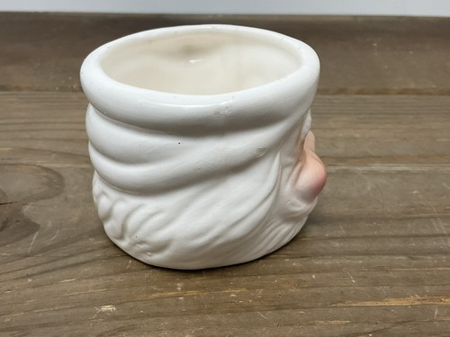 Vintage Santa Mug 2.25” Tall Rosy Cheeks Hand Painted Ceramic - Picture 16 of 17