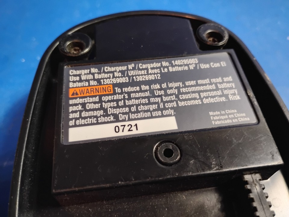 Genuine Ryobi 12V Battery Charger 140295003 Only For 130269003