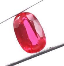 Certified/20mmX12mm 21.00 Ct Oval Shape Amazing Offer Burma Red Ruby Gem...