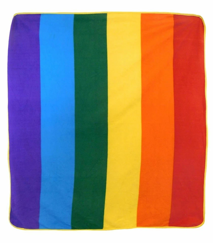 TWC Rainbow Pride Throw Blanket LGBTQIA Gay Pride Blanket Rainbow New Super Soft