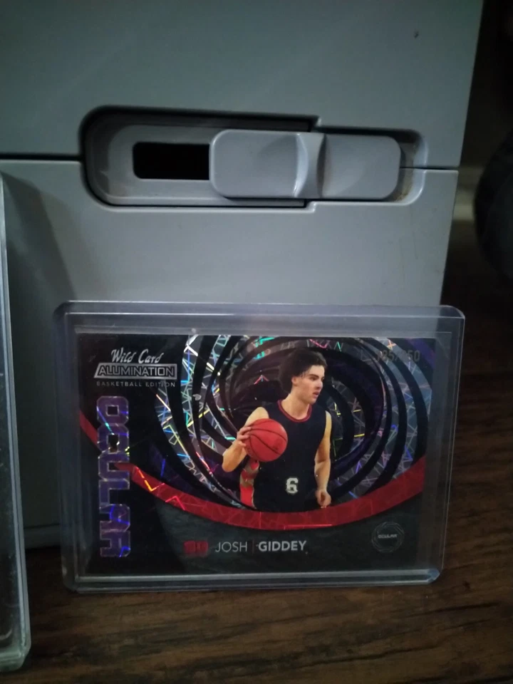 2021-22 Wild Card Alumination NBA Lot-inc Light Show Red #LS-16 Josh Giddey (RC) - Image 4 of 4
