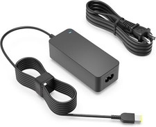 65W 45W Square Tip Charger Fit for Lenovo Yoga 730-15IWL 730-15IKB black