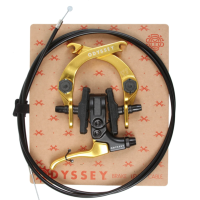 ODYSSEY BMX EVO 2.5 BICYCLE U-BRAKE KIT GOLD/BLACK LIMITED EDITION