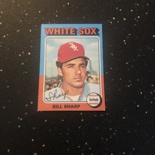 Bill Sharp 1975 Topps Mini Baseball #373 MLB Chicago White Sox Outfielder
