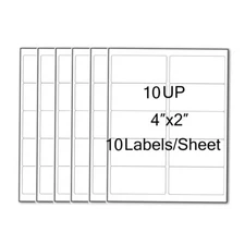 1000-50000 FBA Address Shipping Labels 4"x2" 10 Per Sheet 10 UP for Laser InkJet
