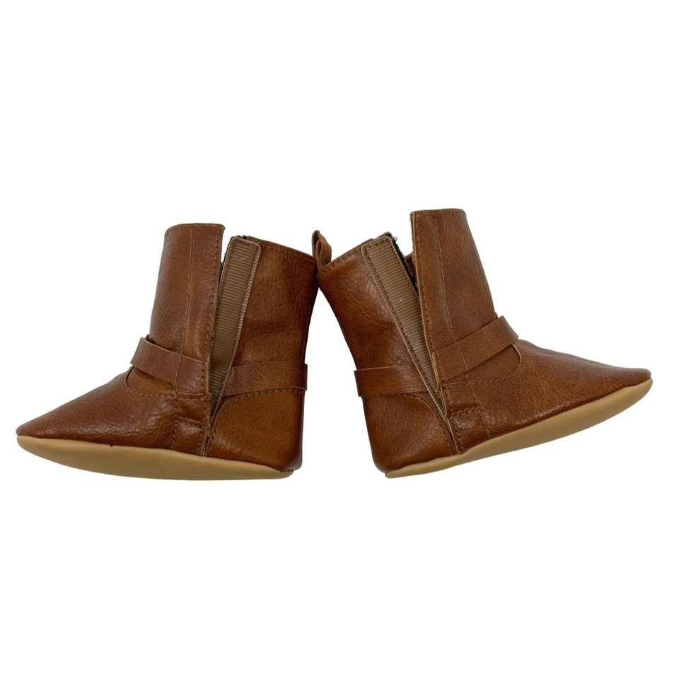 Bebés Niños Antiguos Botas de Cuero Sintético Azul Marino y Zapatos de Pana - Tallas 3-6 M y 6-12 M Foto 4 de 4