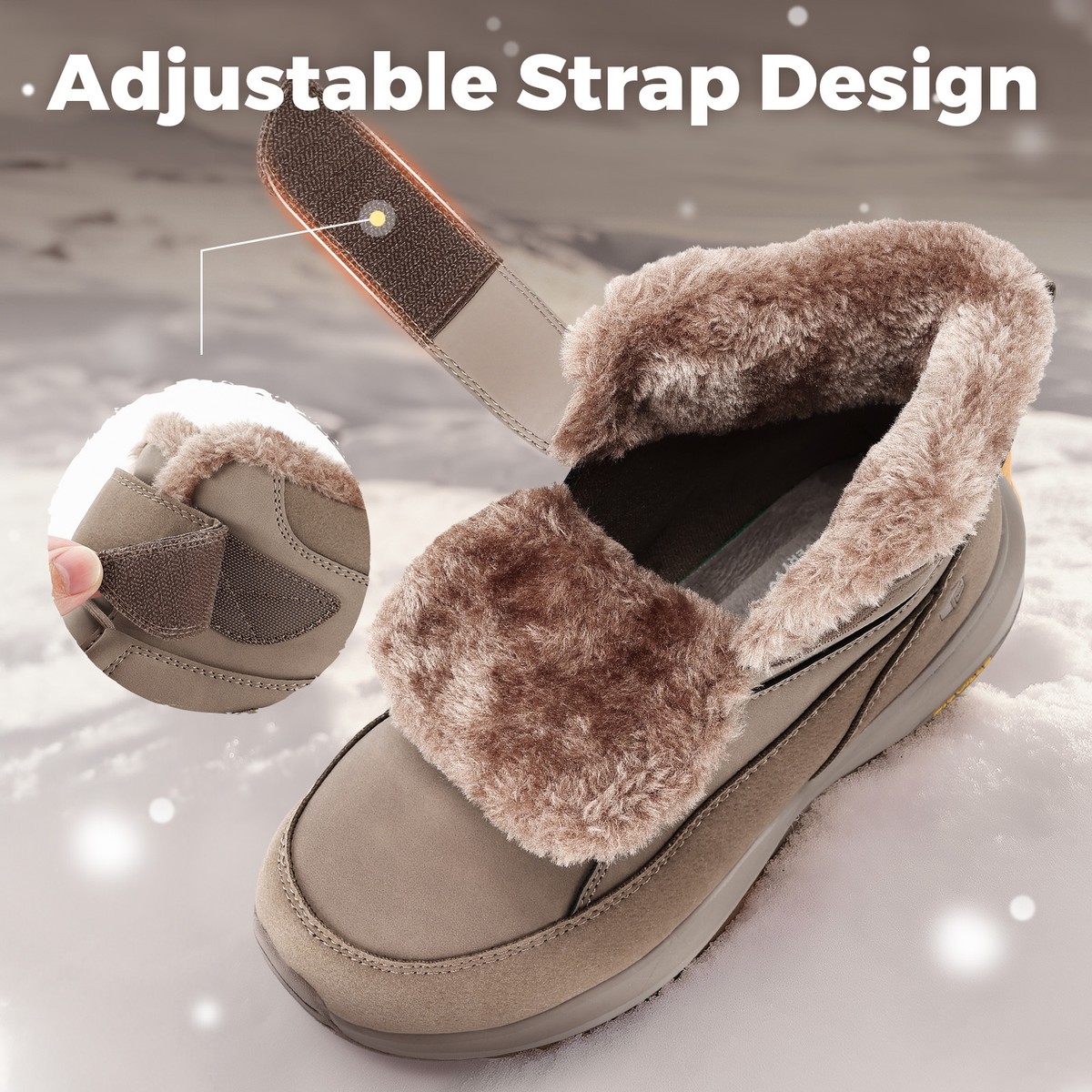 Snow Peep Toe Booties In Winter Winter Boots FitVille Women Winter