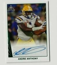 2021 ANDRE ANTHONY LEAF MEMORIES COLLEGE AUTO GREEN ROOKIE #2/35  WOW  HOT  