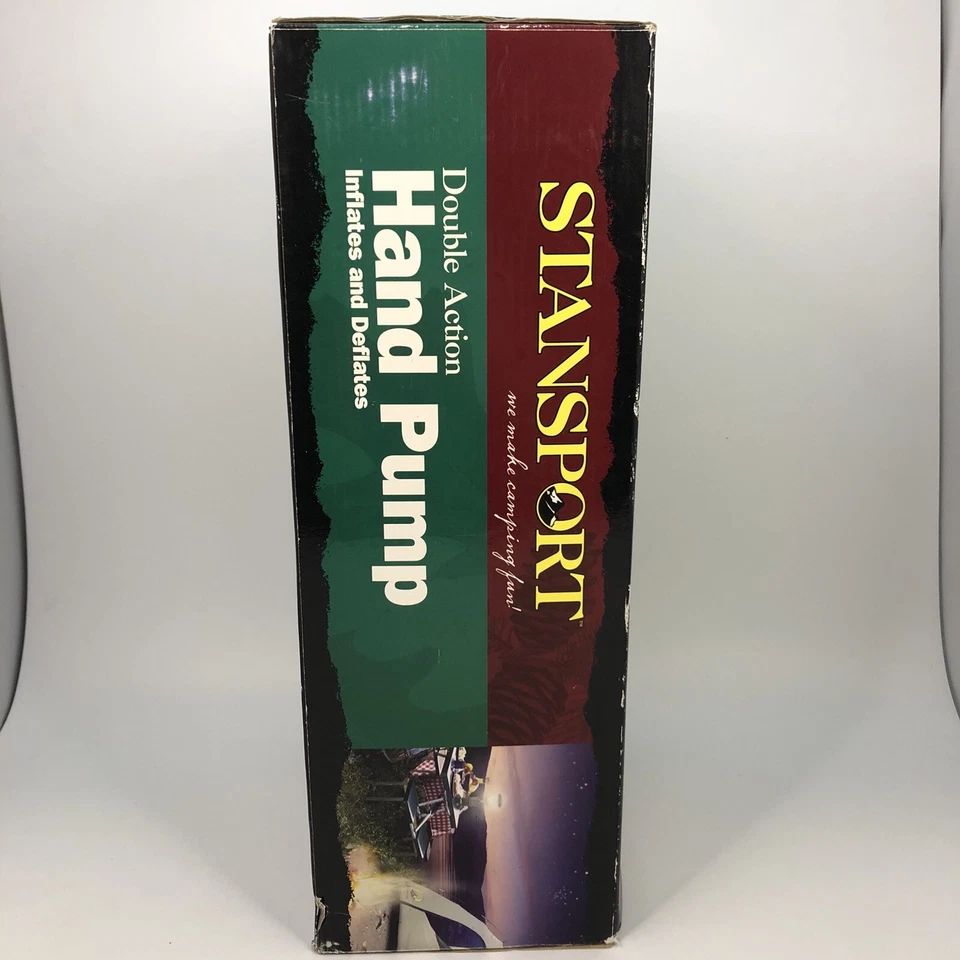 Bomba manual de doble acción Stansport infla desinfla agua de camping ¡oferta de caja abierta! Foto 4 de 4