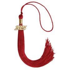 Endea Graduation Red Tassel With Gold Date Drop