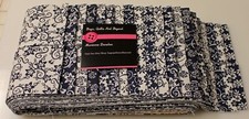 jelly roll Navy Blue and White Prints, Forty 40 2.5 inch strips