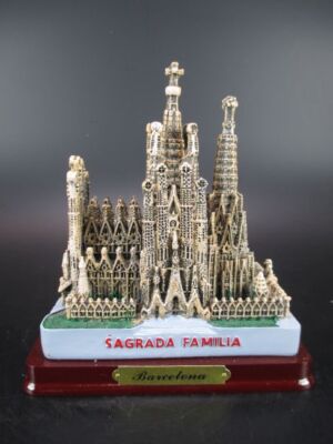 Barcelona Sagrada Familia Kirche Gaudi Spanien Poly Modell Espana,14 cm,Neu
