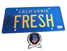 Will Smith Signed Autograph Fresh Prince of Bel-Air License Plate Beckett Bas