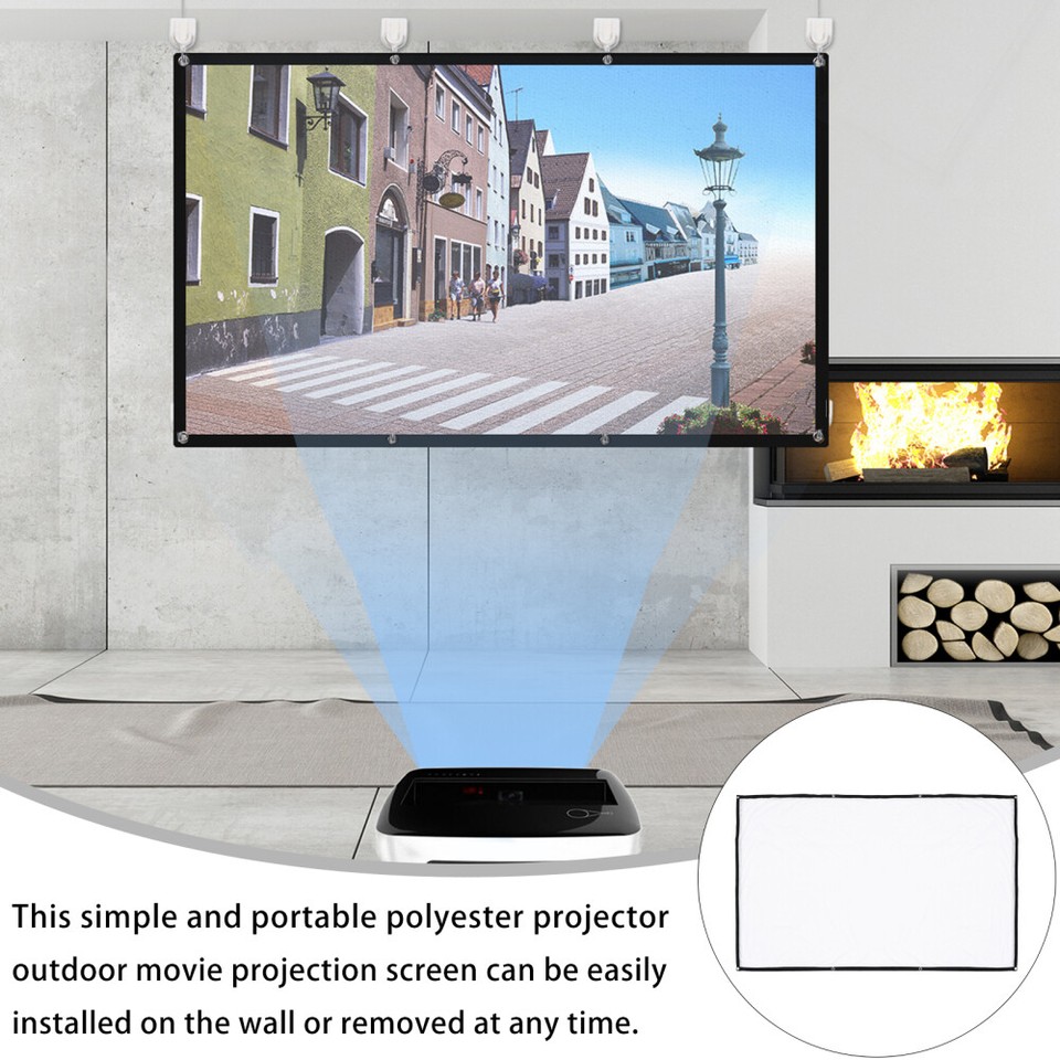 Projector Screen Indoor Universal Screens Projection Perfect Effect eBay