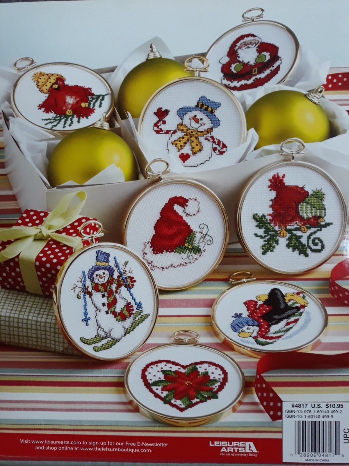Ornaments Galore cross stitch book - 48 Christmas ornaments Leisure Arts