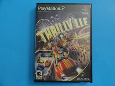 PS2 THRILLVILLE - ORIGINAL COVER ART IN BLOCKBUSTER VIDEO CASE