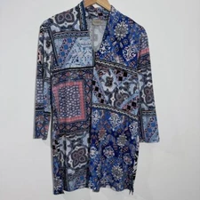 Chico's Easywear Patchwork Tunic Top Size Large Chico's Size 2