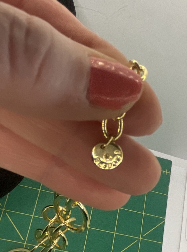 Talbots gold tone  Interlocking Circle Necklace - image 7