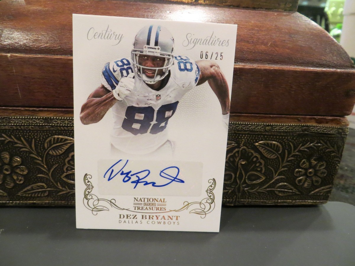National Treasures Century Signatures Autograph Cowboys Dez Bryant