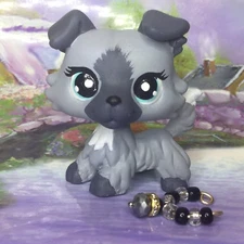 Mini Pet Shop, Dog Puppy, Collie  OOAK Custom Hand Painted, Nice!