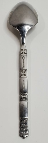 Cucchiaio da tè Community in acciaio inox 1 numero 6,25 pollici metà secolo  - Foto 8 di 10