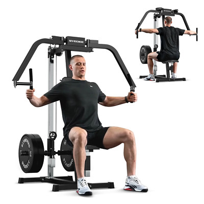 Syedee Plate Loaded Chest Fly Reverse Delt Machine Home Gym 400lb Capacity