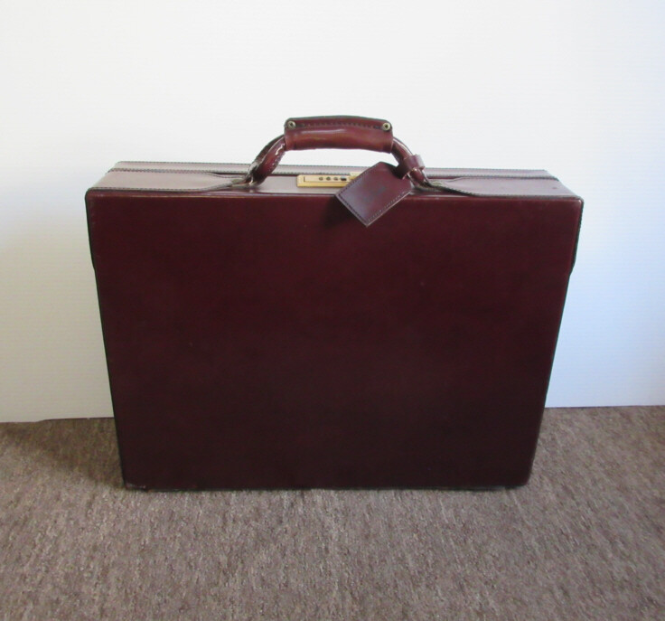 Vintage Hartmann Leather Burgundy Briefcase Gem