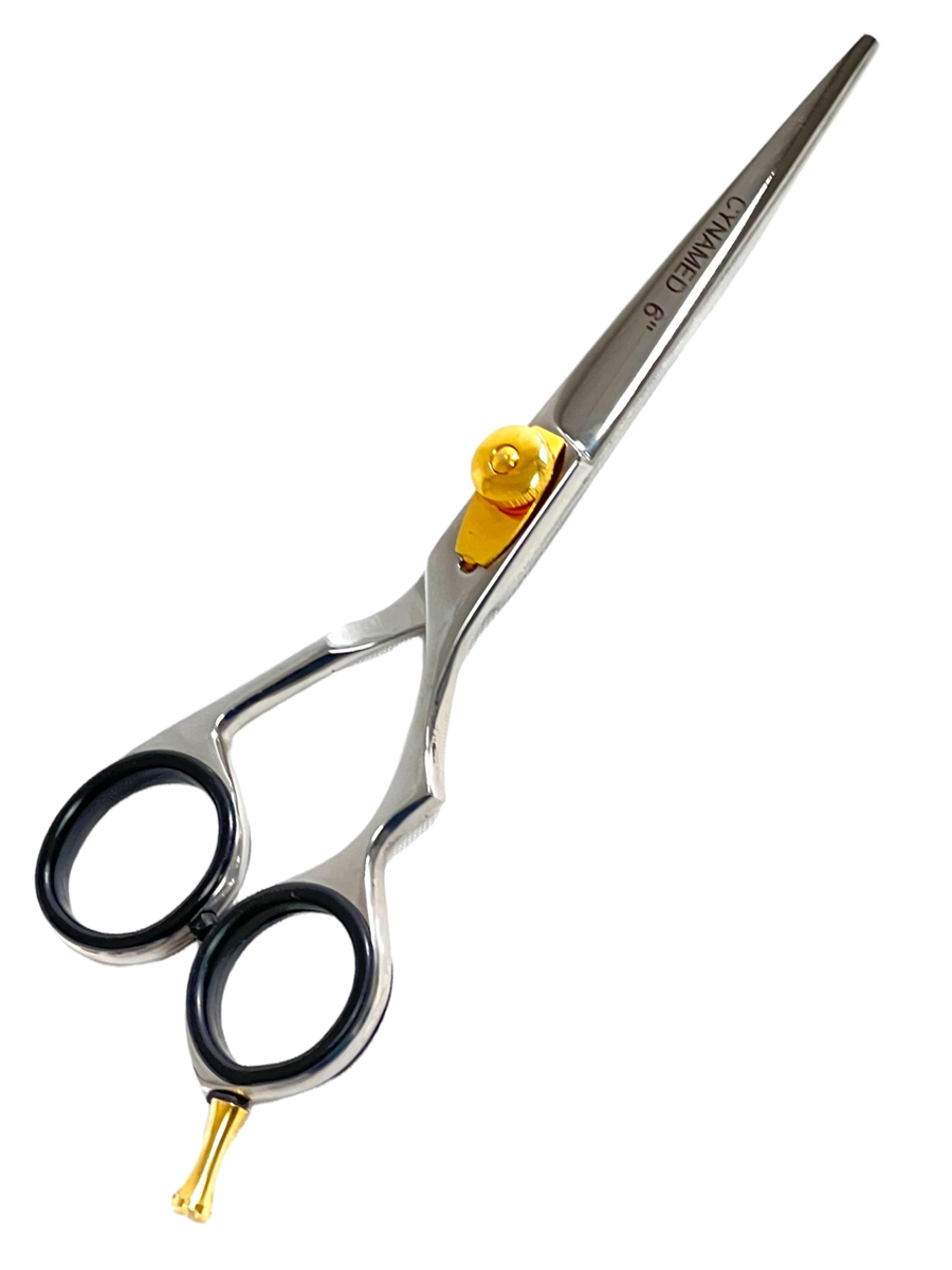 INSTUMAX® Professional 6" Barber Shears – German Stainless Steel, Convex Edge, Adjustable Tension, Made In Pakistan - View #2