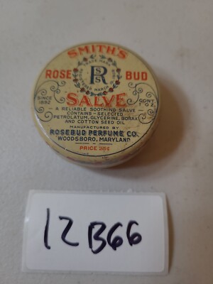 Smith's Rose Bud Salve Perfume Company Container Lip Balm 12B66