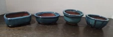 Assorted Bonsai Pots, From 2" To 3.5" In Length. 1" To 1.5" Deep. 2" To 3" Width