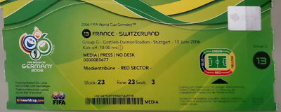 FIFA World Cup 2006 6 TICKETS GAME 13, 22, 31, 44, 60, 63 | eBay